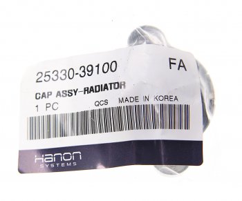 419 р. Пробка радиатора HYUNDAI Accent (00-),Santa Fe (00-),Sonata (99-),Tucson (04-),Porter 2 HCC (HANON) HCC 25330-39100  с доставкой в г. Воронеж. Увеличить фотографию 3