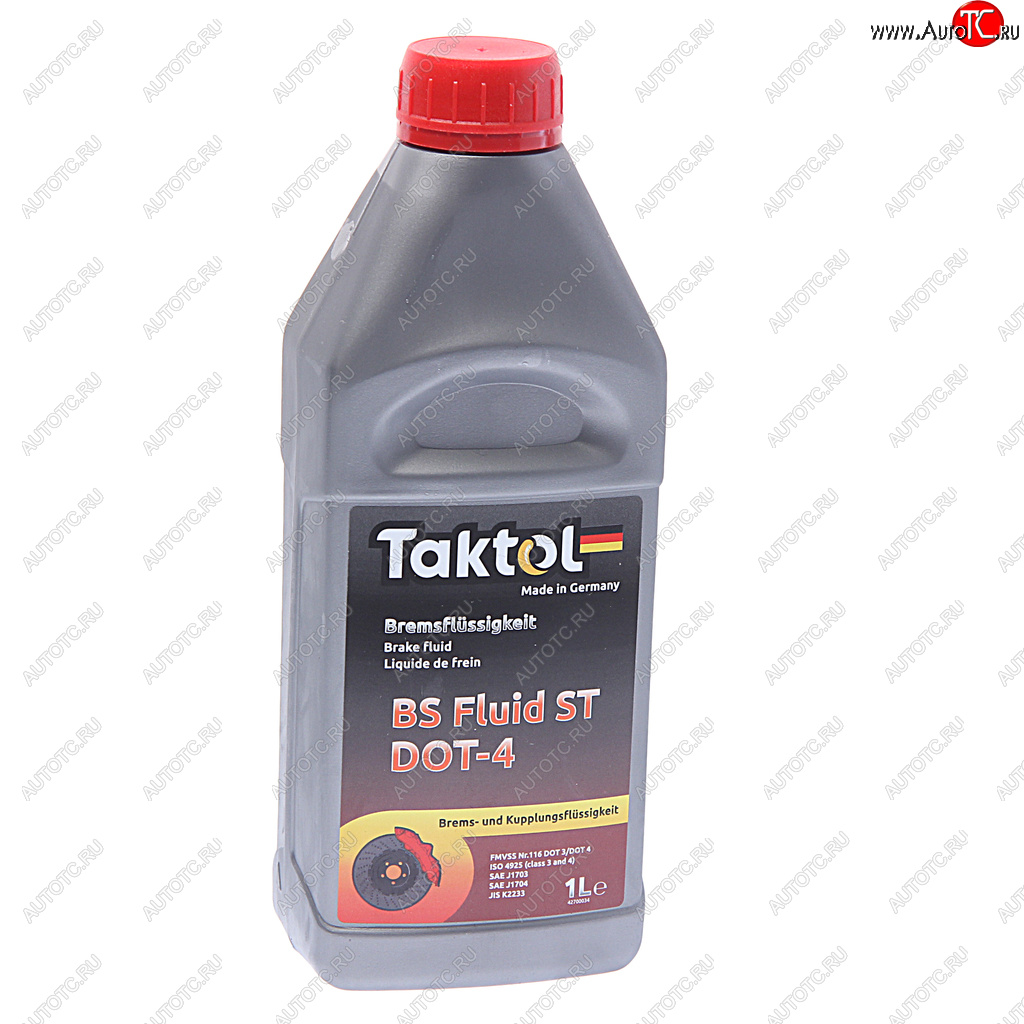 1 159 р. Жидкость тормозная DOT-4 1л TAKTOL TAKTOL 26012  с доставкой в г. Воронеж