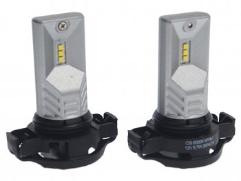 6 649 р. Лампа светодиодная 12V PSX24W PG20-7 6000K бокс (2шт.) LEDriving FL Premium Cool White OSRAM OSRAM 2604cw  с доставкой в г. Воронеж. Увеличить фотографию 1