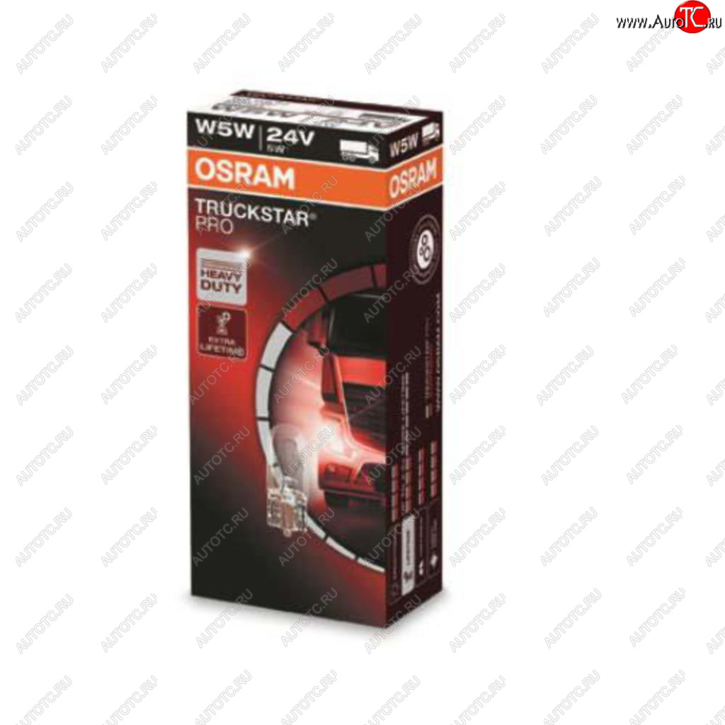 106 р. Лампа 24V W5W T10W W2.1x9.5d Truckstar Pro OSRAM OSRAM 2845tsp  с доставкой в г. Воронеж