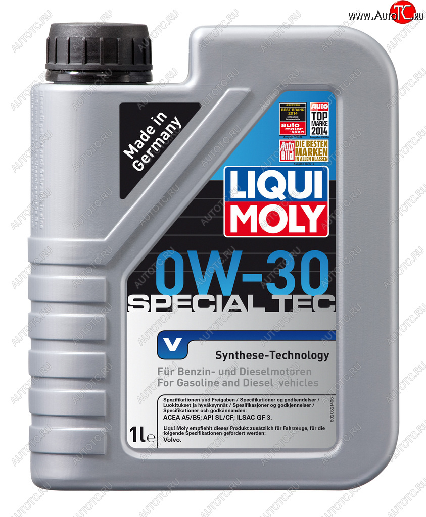 2 059 р. Масло моторное SPECIAL TEC VOLVO 0W30 синт.1л LIQUI MOLY LIQUI MOLY 2852  с доставкой в г. Воронеж