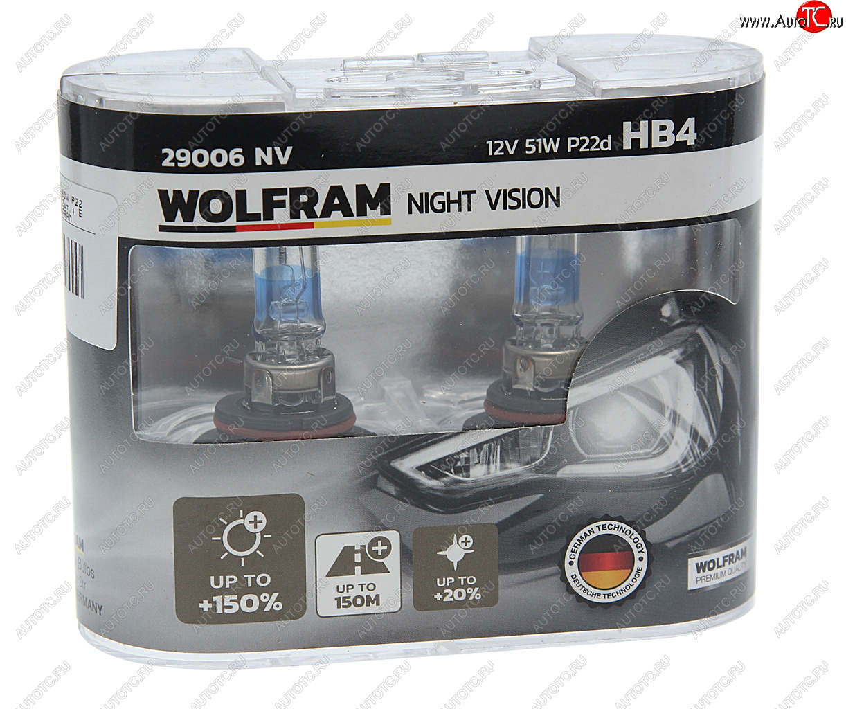 1 899 р. Лампа 12V HB4 80W P22d +150% бокс (2шт.) Extra Light WOLFRAM WOLFRAM 29006nv WOLFRAM 29006nv  с доставкой в г. Воронеж