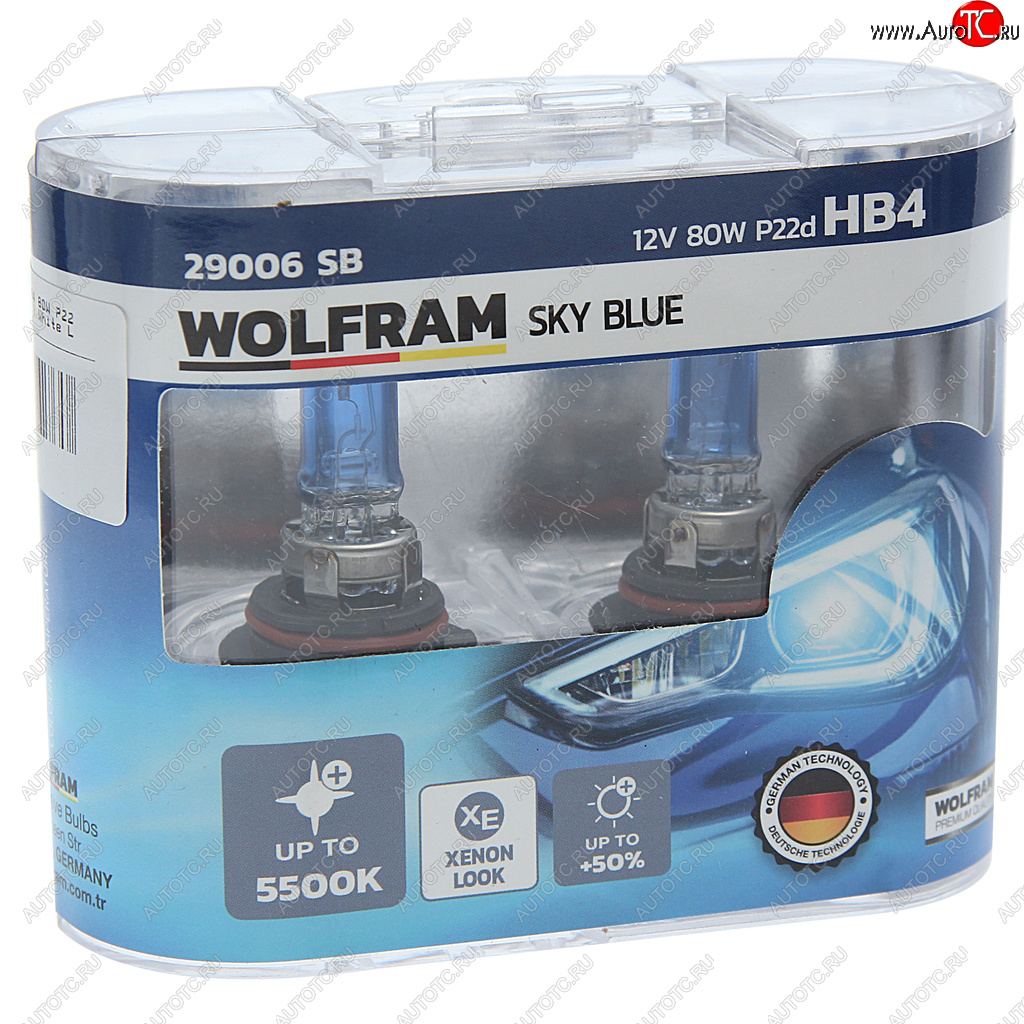 1 739 р. Лампа 12V HB4 80W P22d бокс (2шт.) White Light WOLFRAM WOLFRAM 29006sb WOLFRAM 29006sb  с доставкой в г. Воронеж