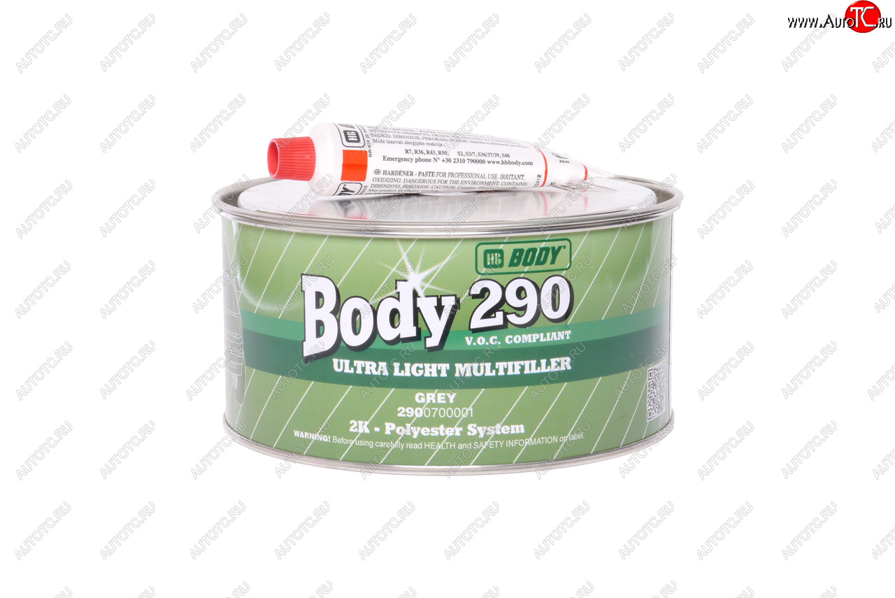 1 399 р. Шпатлевка доводочная ULTRA LIGHT 290 1л BODY BODY 2901300001  с доставкой в г. Воронеж