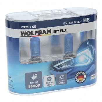 2 099 р. Лампа 12V H8 35W PGJ19-1 бокс (2шт.) White Light WOLFRAM WOLFRAM 29218sb  с доставкой в г. Воронеж. Увеличить фотографию 1