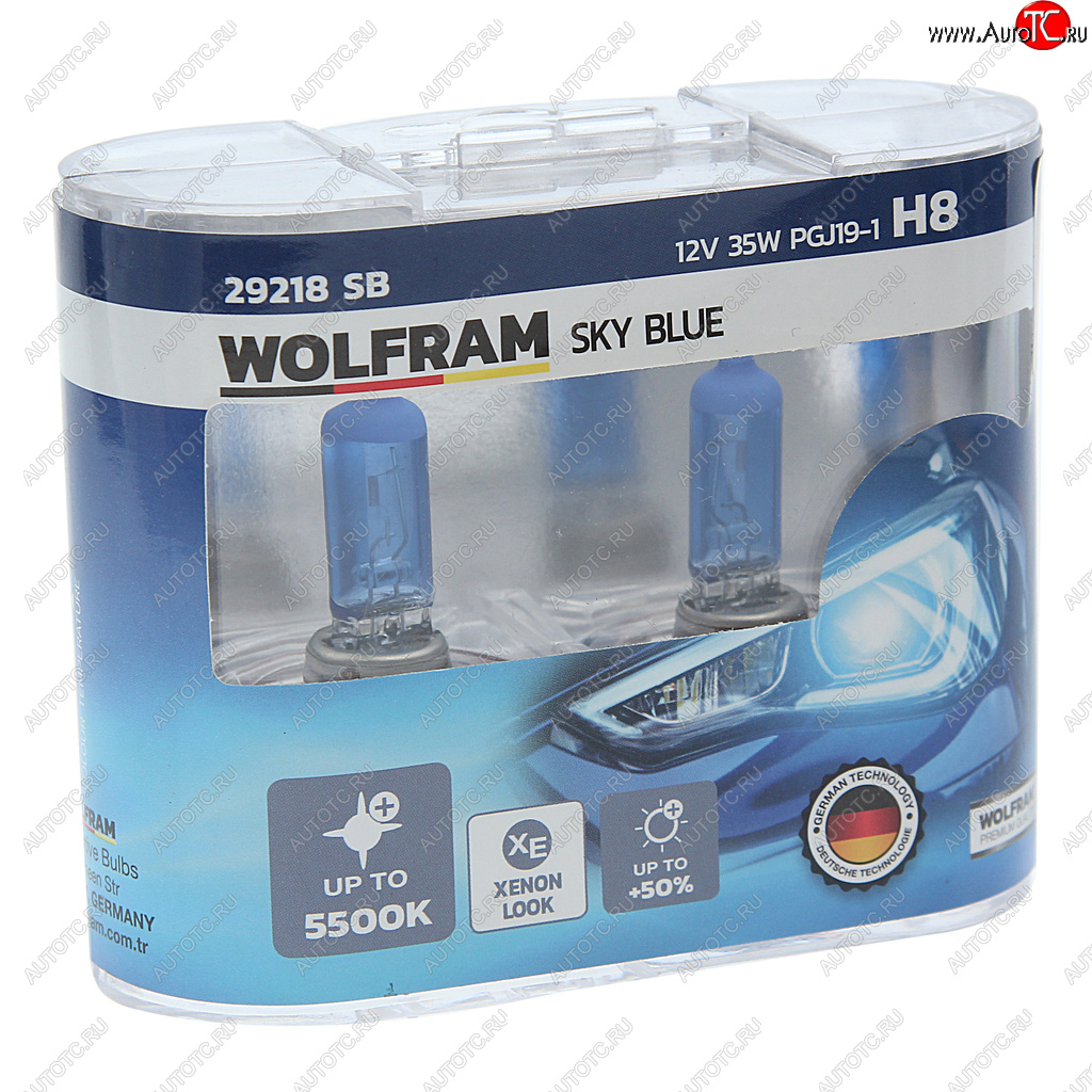 2 099 р. Лампа 12V H8 35W PGJ19-1 бокс (2шт.) White Light WOLFRAM WOLFRAM 29218sb  с доставкой в г. Воронеж
