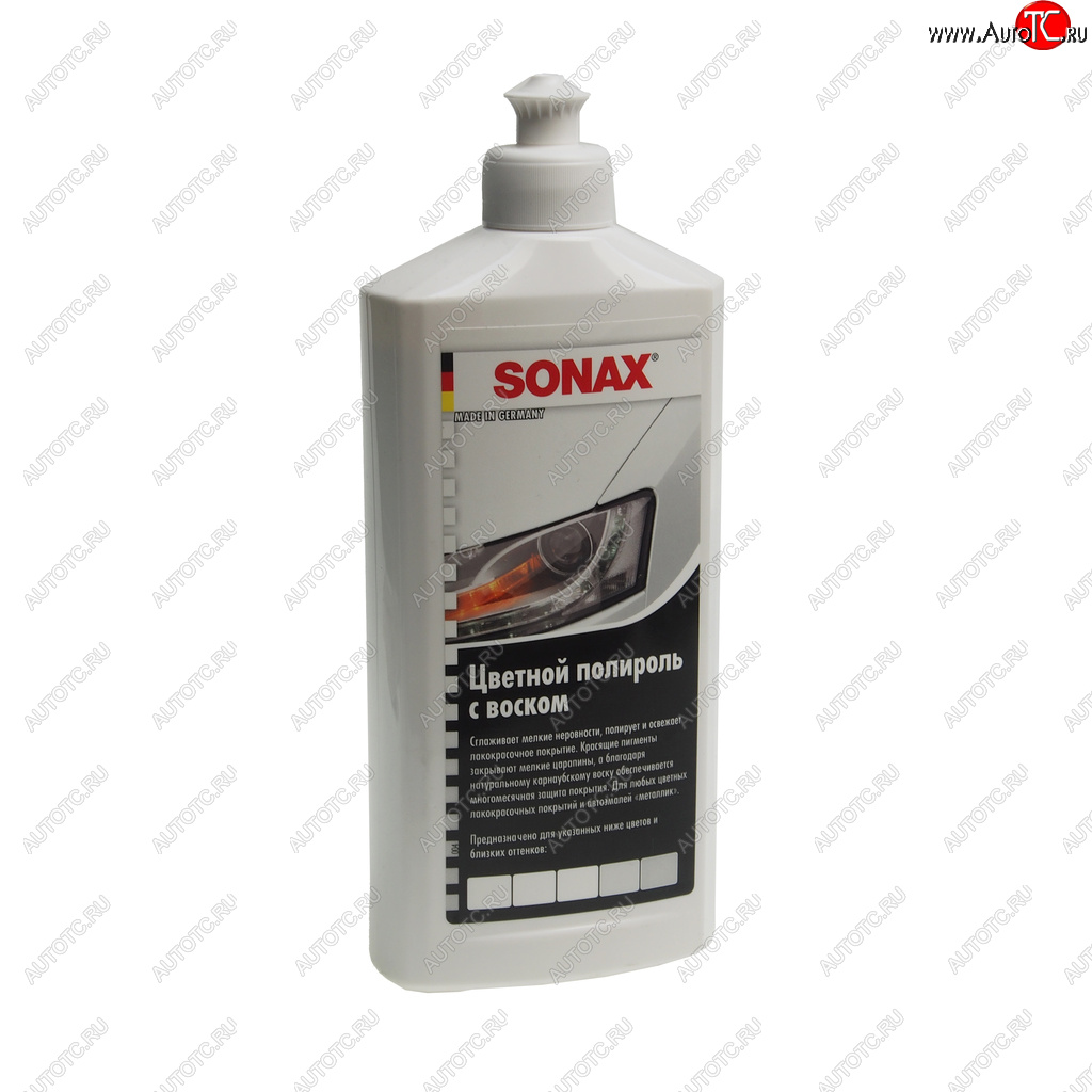 979 р. Полироль кузова белая 500мл SONAX SONAX 296000  с доставкой в г. Воронеж
