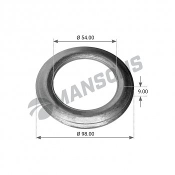 180 р. Кольцо BPW (ECO) ступицы упорное (53х98х10) (6-9т) MANSONS MANSONS 300.005  с доставкой в г. Воронеж. Увеличить фотографию 1