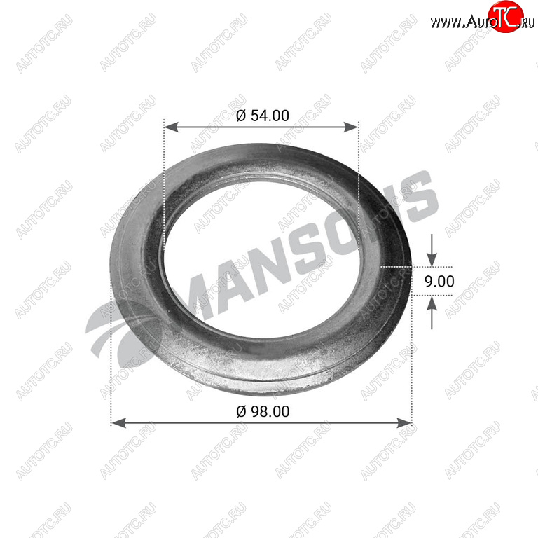 180 р. Кольцо BPW (ECO) ступицы упорное (53х98х10) (6-9т) MANSONS MANSONS 300.005  с доставкой в г. Воронеж