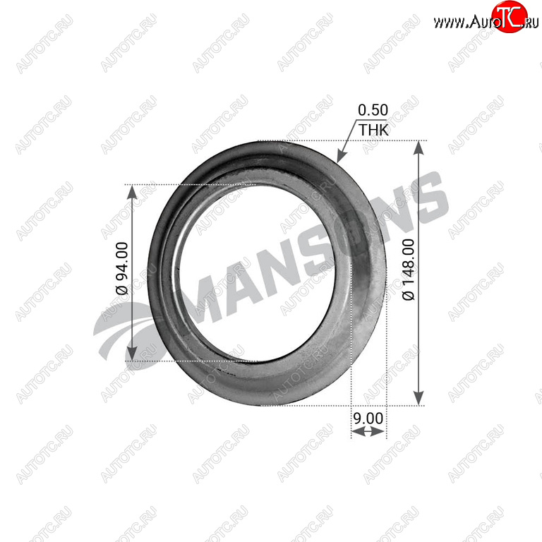 78 р. Кольцо BPW (ECO,ECO Plus) маслоотражающее ступицы (10-12т,8-9т) MANSONS MANSONS 300.012  с доставкой в г. Воронеж