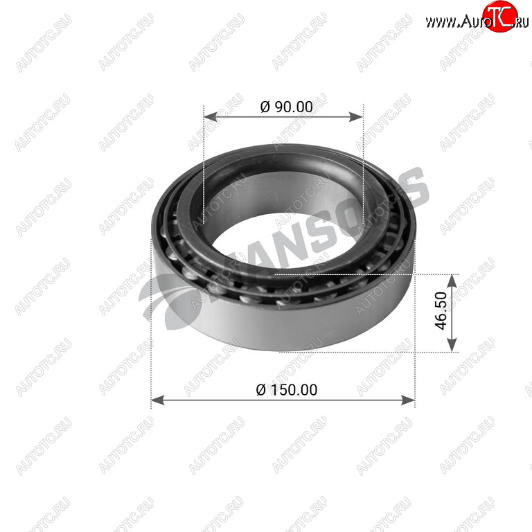 2 799 р. Подшипник ступицы BPW (90x150x45) MANSONS MANSONS 300.014  с доставкой в г. Воронеж