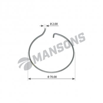 36 р. Кольцо стопорное BPW крышки ступицы MANSONS MANSONS 300.360  с доставкой в г. Воронеж. Увеличить фотографию 1
