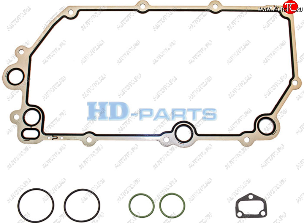 3 399 р. Прокладка SCANIA P,G,R,T теплообменника к-т (2 прокладки+4 кольца) HD-PARTS HD-PARTS 301232  с доставкой в г. Воронеж