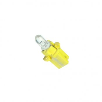 21 р. Лампа светодиодная 12V W1.2W T5 W2x4.6d бесцокольная MEGAPOWER MEGAPOWER-AUTOMOTIVE 30429y  с доставкой в г. Воронеж. Увеличить фотографию 1