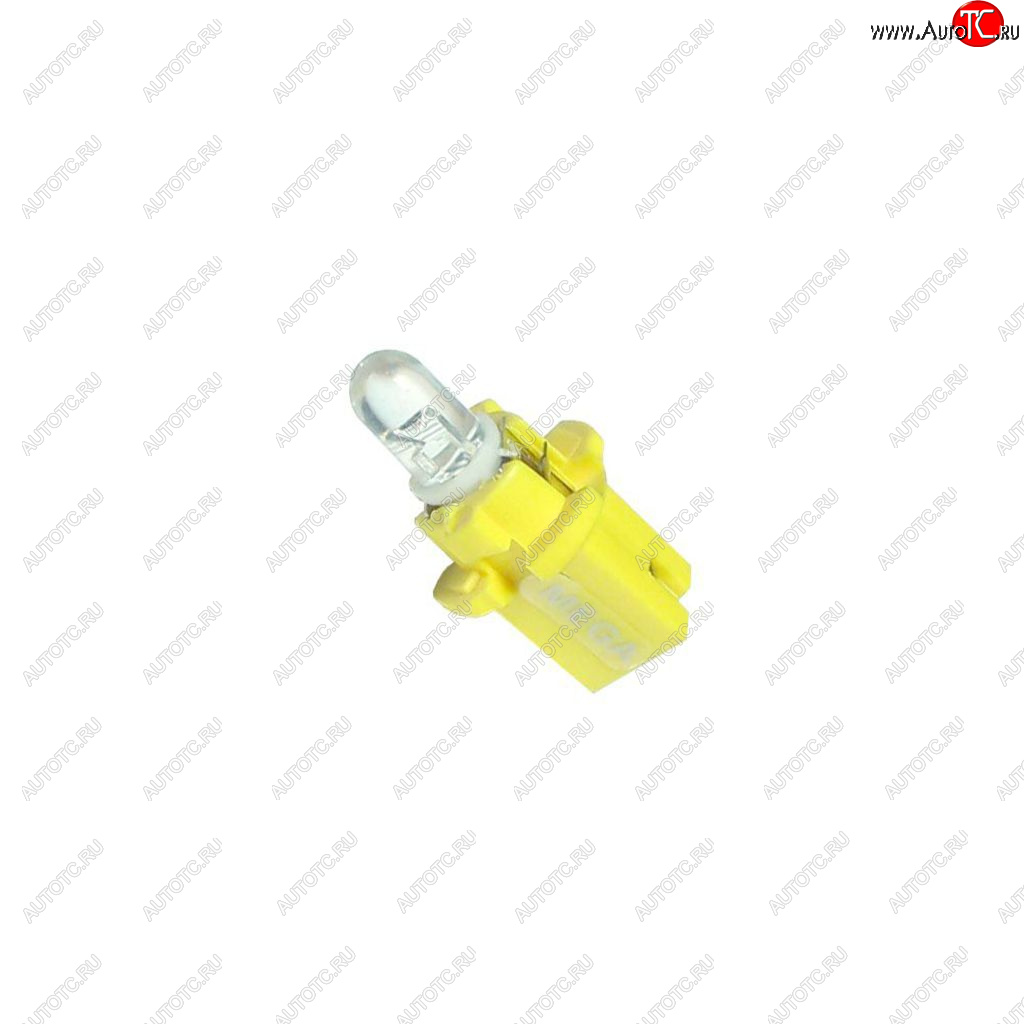 21 р. Лампа светодиодная 12V W1.2W T5 W2x4.6d бесцокольная MEGAPOWER MEGAPOWER-AUTOMOTIVE 30429y  с доставкой в г. Воронеж