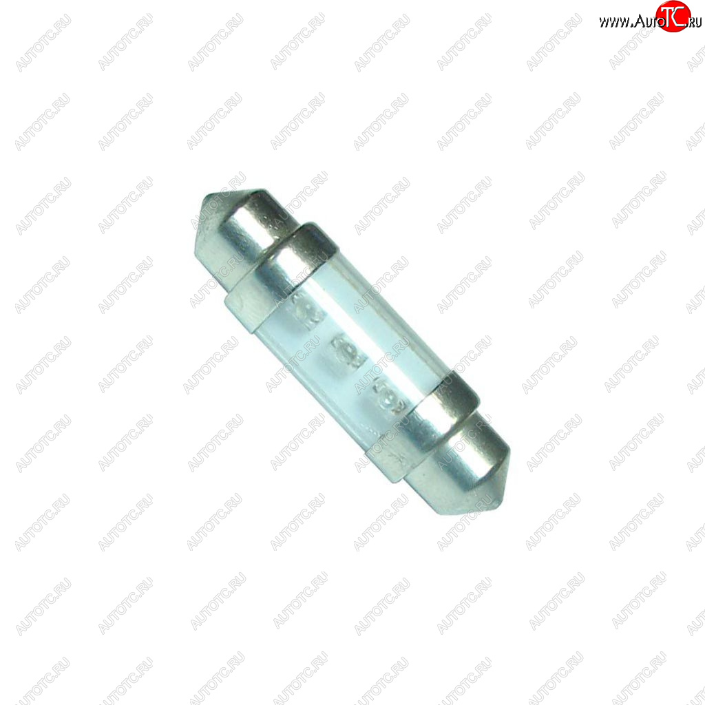 10 р. Лампа светодиодная 12V C10W SV8.5-8 двухцокольная Green MEGAPOWER MEGAPOWER-AUTOMOTIVE 30432g  с доставкой в г. Воронеж