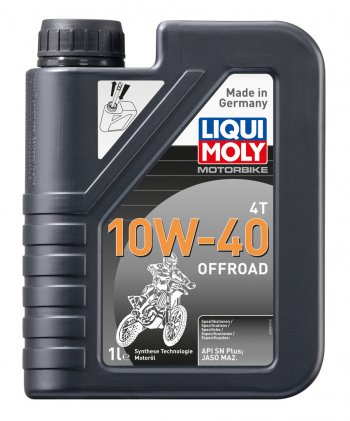 1 469 р. Масло моторное для 4-х тактных двигателей MOTORBIKE 4T OFFROAD 10W40 синт.1л LIQUI MOLY LIQUI MOLY 3055 LIQUI MOLY 3055  с доставкой в г. Воронеж. Увеличить фотографию 1