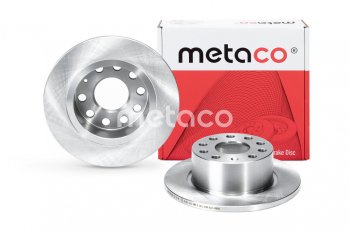 2 649 р. Диск тормозной VW Golf 5,6 AUDI A3 SKODA Octavia (1Z,5E),Yeti задний (1шт.) METACO METACO 3060-479  с доставкой в г. Воронеж. Увеличить фотографию 2