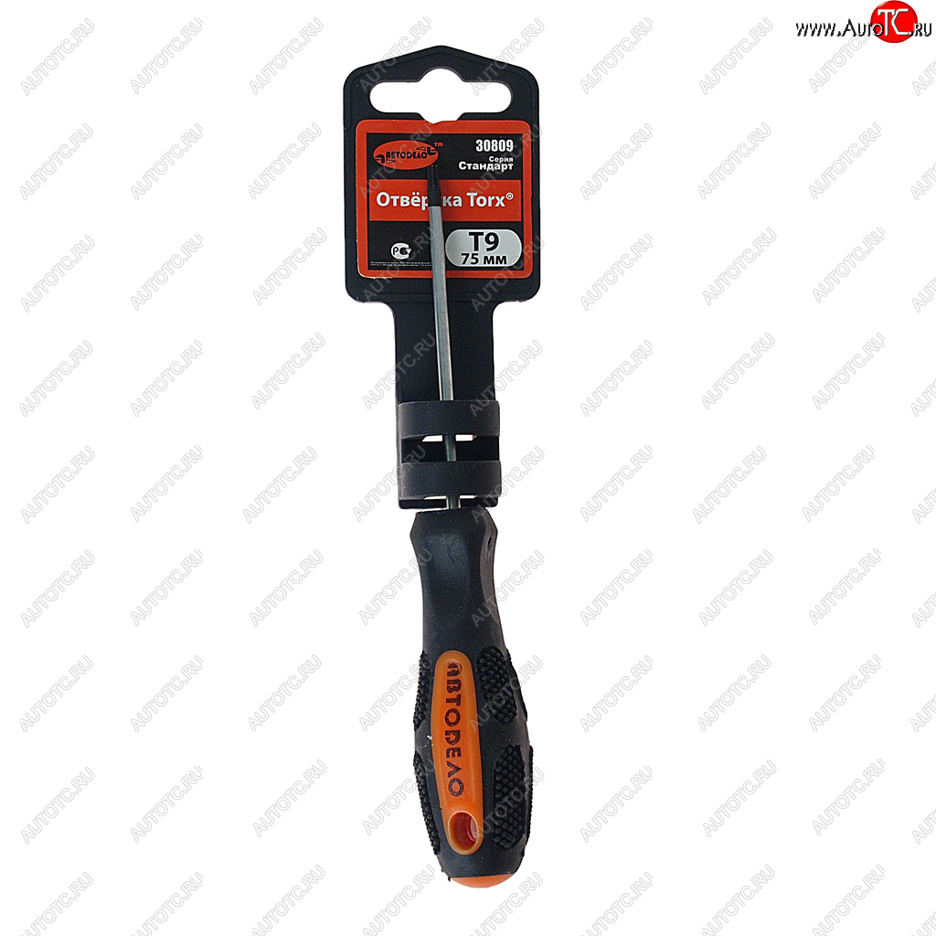 94 р. Отвертка TORX T9х75мм АВТОДЕЛО АВТОДЕЛО 30809  с доставкой в г. Воронеж
