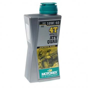 1 579 р. Масло моторное для 4-х тактных двигателей ATV QUAD 4T 10W40 синт.1л MOTOREX MOTOREX 308237 MOTOREX 308237  с доставкой в г. Воронеж. Увеличить фотографию 1