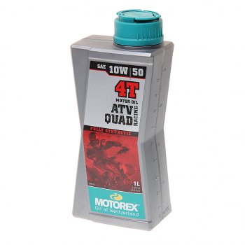 2 369 р. Масло моторное для 4-х тактных двигателей ATV QUAD 4T 10W50 синт.1л MOTOREX MOTOREX 308238 MOTOREX 308238  с доставкой в г. Воронеж. Увеличить фотографию 1