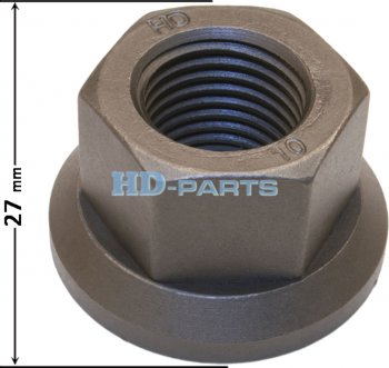 212 р. Гайка колеса SCANIA P,G,R,T (M22х78-11BSFh-30ключ 33мм) юбка подвижная HD-PARTS HD-PARTS 309200  с доставкой в г. Воронеж. Увеличить фотографию 2