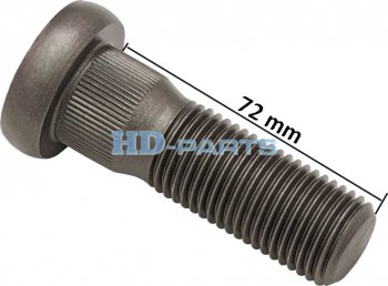 599 р. Шпилька колеса SCANIA 4,P,R,T series (78 резьба L=72мм) HD-PARTS HD-PARTS 309220  с доставкой в г. Воронеж. Увеличить фотографию 2