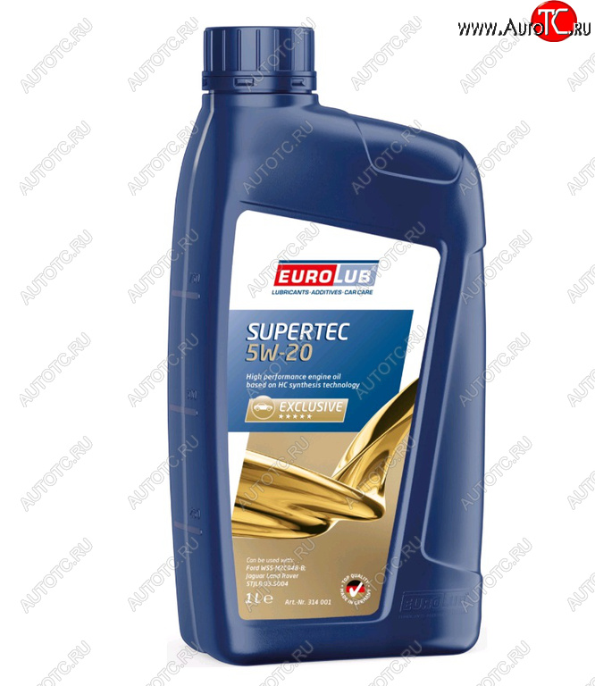 1 679 р. Масло моторное SUPERTEC SN 5W20 синт.1л EUROLUB EUROLUB 314001  с доставкой в г. Воронеж