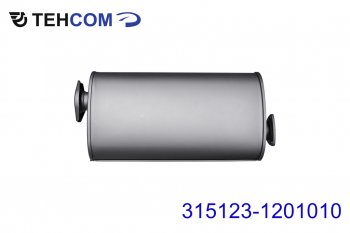 4 999 р. Глушитель УАЗ-315123 дв.УМЗ-4218,4178, дв.ЗМЗ-4021,4104 ЕВРО-2,3 ТЕХКОМ ТЕХКОМ 315123-1201010  с доставкой в г. Воронеж. Увеличить фотографию 1