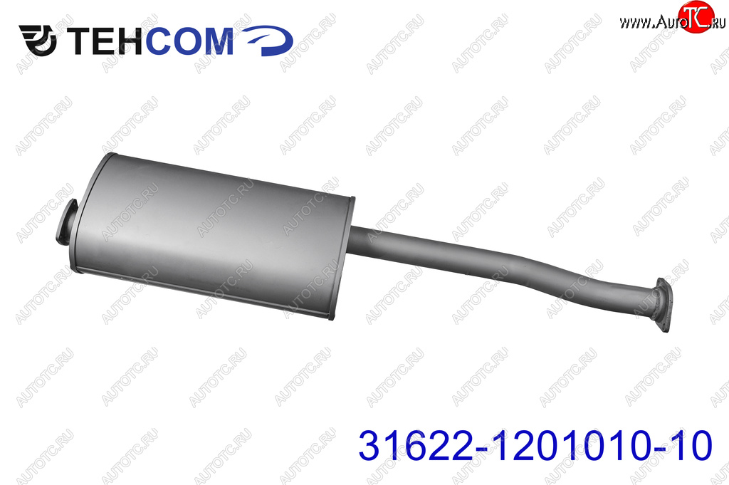 7 699 р. Глушитель УАЗ-3163 Патриот дв.ЗМЗ-409 ЕВРО-2 ТЕХКОМ ТЕХКОМ 31622-1201010-10  с доставкой в г. Воронеж