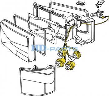 1 489 р. Проводка SCANIA 4,P,G,R,T series с патронами (фара, указатель, поворота, габарит) HD-PARTS HD-PARTS 316505  с доставкой в г. Воронеж. Увеличить фотографию 4