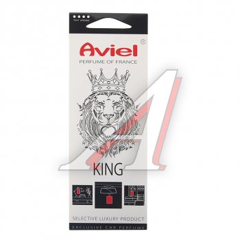 292 р. Ароматизатор подвесной картонный (King) Perfume of France AVIEL AVIEL 31891  с доставкой в г. Воронеж. Увеличить фотографию 1
