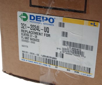 2 769 р. Фара противотуманная HYUNDAI Elantra (06-) левая DEPO DEPO 321-2024l-uq  с доставкой в г. Воронеж. Увеличить фотографию 6