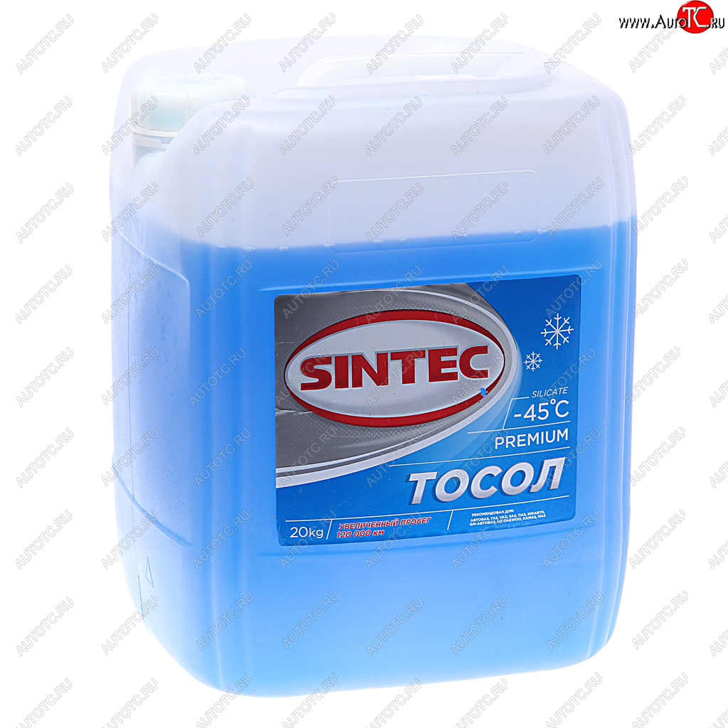 3 699 р. Жидкость охлаждающая ТОСОЛ ОЖ-45 20кг Premium SINTEC SINTEC 322223  с доставкой в г. Воронеж