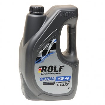 1 499 р. Масло моторное OPTIMA API SLCF 15W40 мин. 4л ROLF ROLF 322433  с доставкой в г. Воронеж. Увеличить фотографию 1