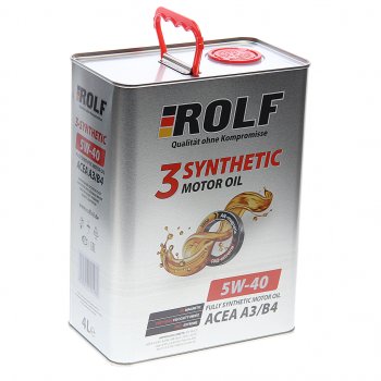 3 289 р. Масло моторное 3-SYNTHETIC A3B4 5W40 синт.4л ROLF ROLF 322551  с доставкой в г. Воронеж. Увеличить фотографию 1