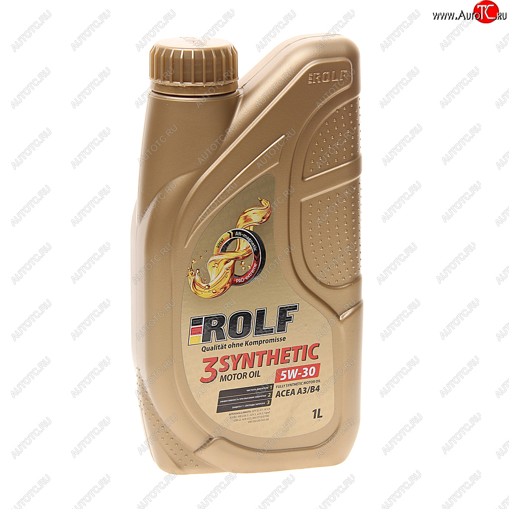 1 129 р. Масло моторное 3-SYNTHETIC A3/B4 5W30 синт.1л ROLF ROLF 322732 ROLF 322732  с доставкой в г. Воронеж