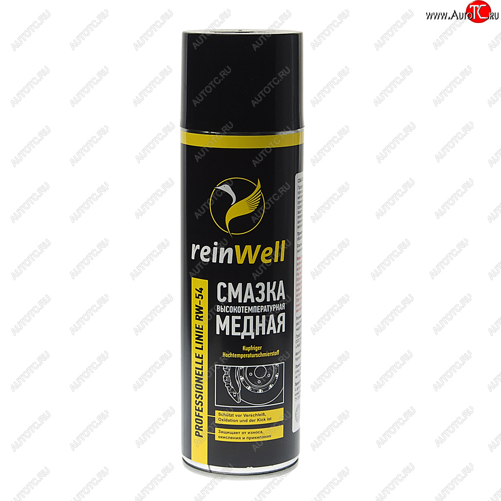 399 р. Смазка медная высокотемпературная 500мл аэрозоль RW-54 REINWELL REINWELL 3257  с доставкой в г. Воронеж