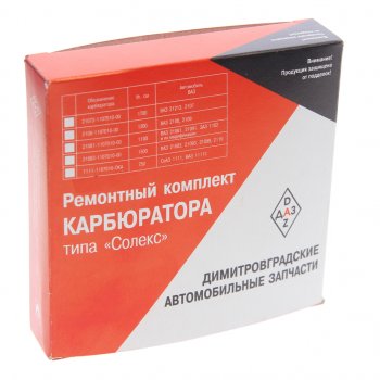 669 р. Ремкомплект карбюратора ГАЗ-3302 ДААЗ-3302 (СОЛЕКС) ДИСС ДИСС 3302-1107991*рк  с доставкой в г. Воронеж. Увеличить фотографию 4