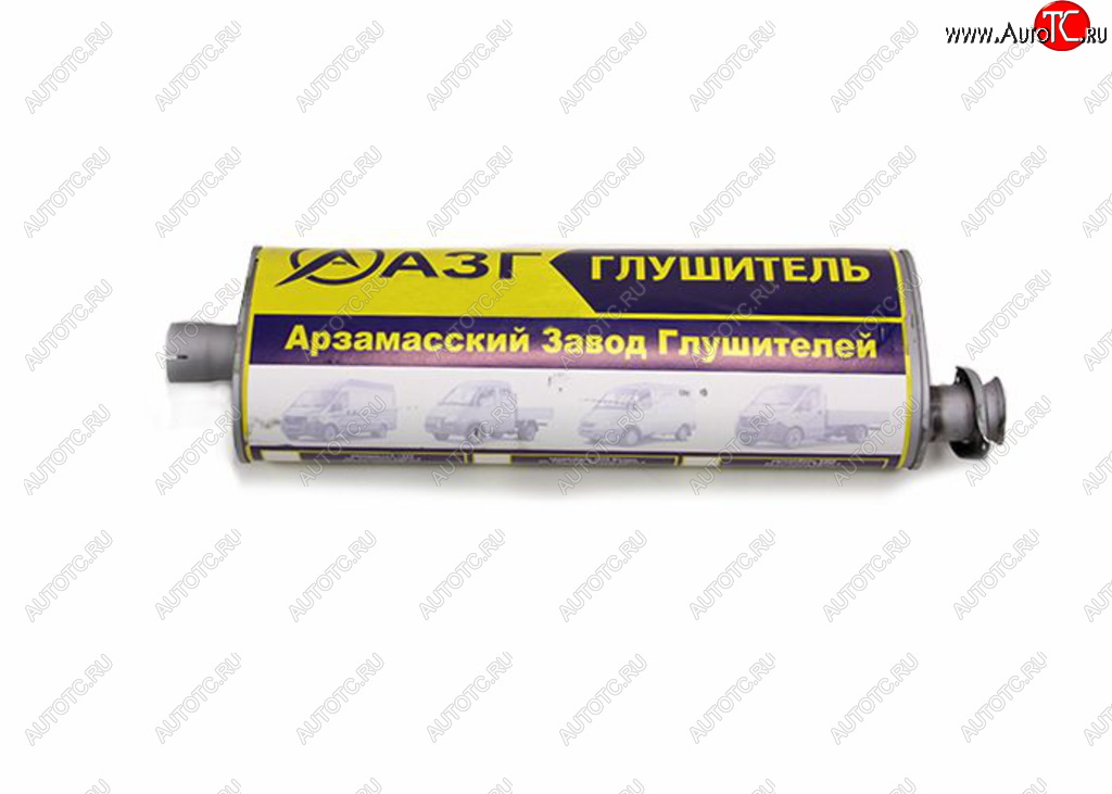 4 849 р. Глушитель ГАЗ-3302,2217,3307 ЕВРО-3 усиленный (хомутфланец) АЗГ АЗГ 3302-1201010-10  с доставкой в г. Воронеж