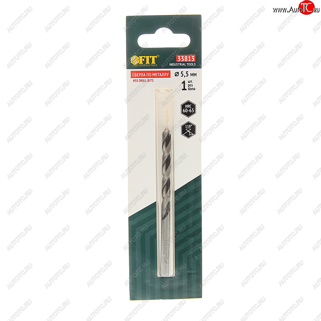 81 р. Сверло по металлу 5.5х93мм HSS FIT FIT 33813  с доставкой в г. Воронеж