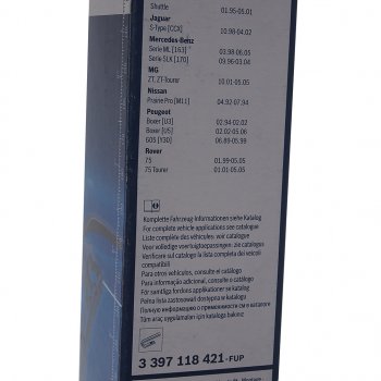 2 299 р. Щетка стеклоочистителя 550/500мм комплект Twin BOSCH BOSCH 3397118421 BOSCH 3397118421  с доставкой в г. Воронеж. Увеличить фотографию 7