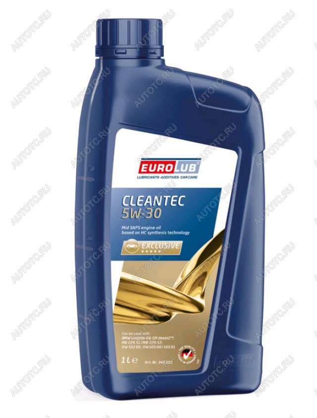 1 279 р. Масло моторное CLEANTEC SNCF 5W30 синт.1л EUROLUB EUROLUB 349001  с доставкой в г. Воронеж