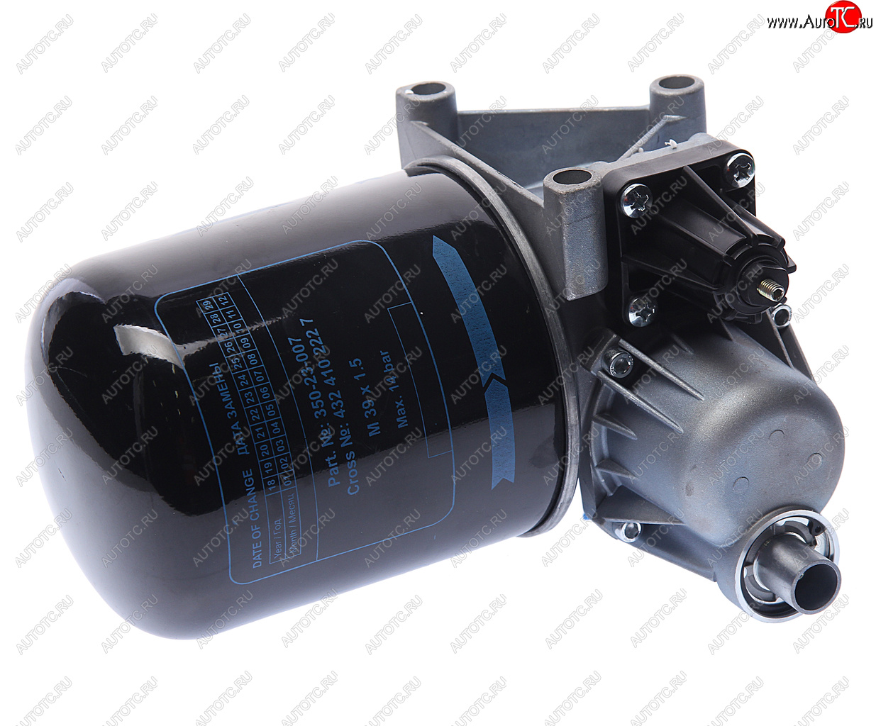 3 899 р. Осушитель воздуха КАМАЗ-6520,6460,НЕФАЗ (24V) MEGAPOWER MEGAPOWER 350-23-004  с доставкой в г. Воронеж
