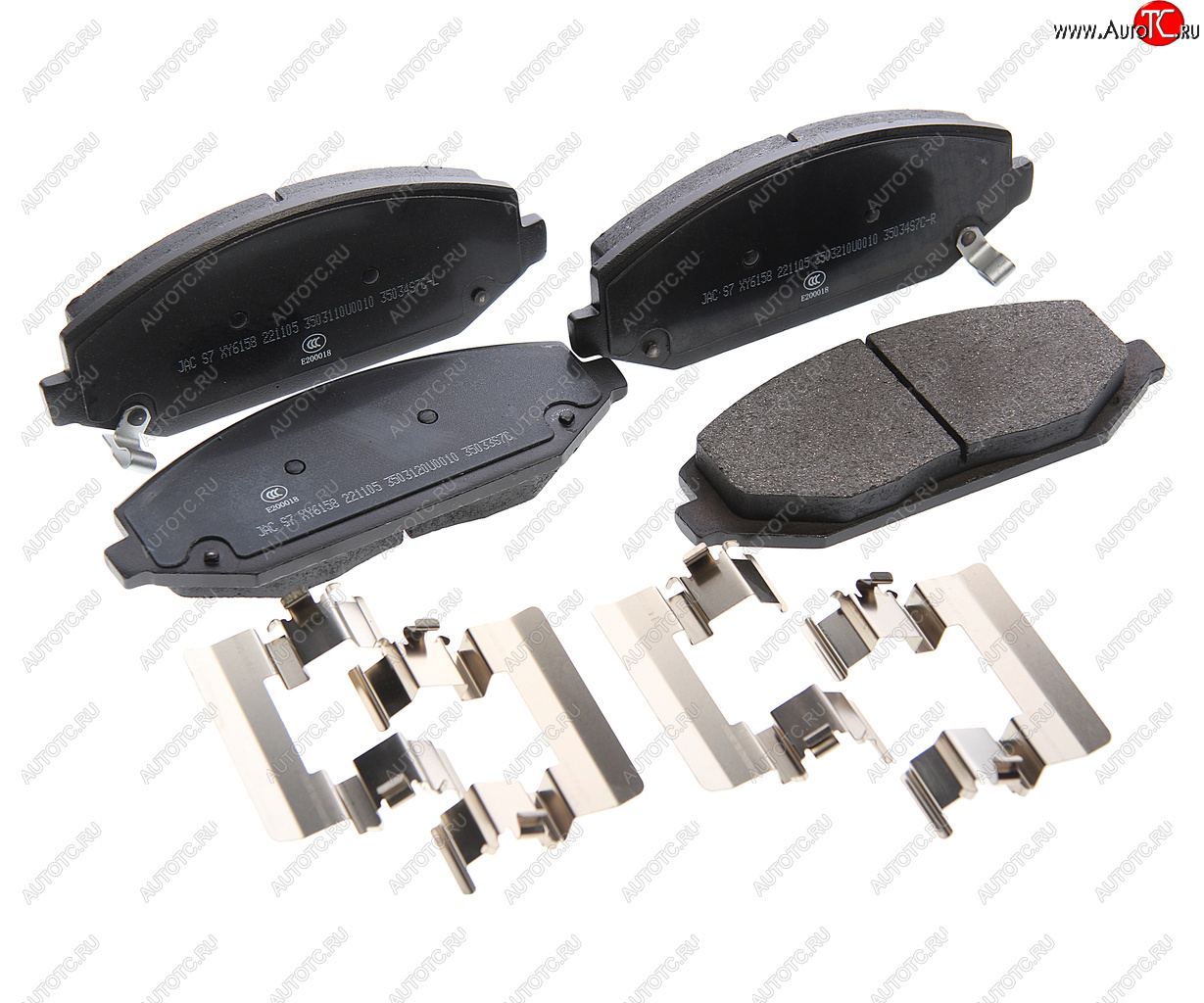 9 099 р. Колодки тормозные JAC S7 передние (4шт.) OE JAC 3503100u0010-f011  с доставкой в г. Воронеж
