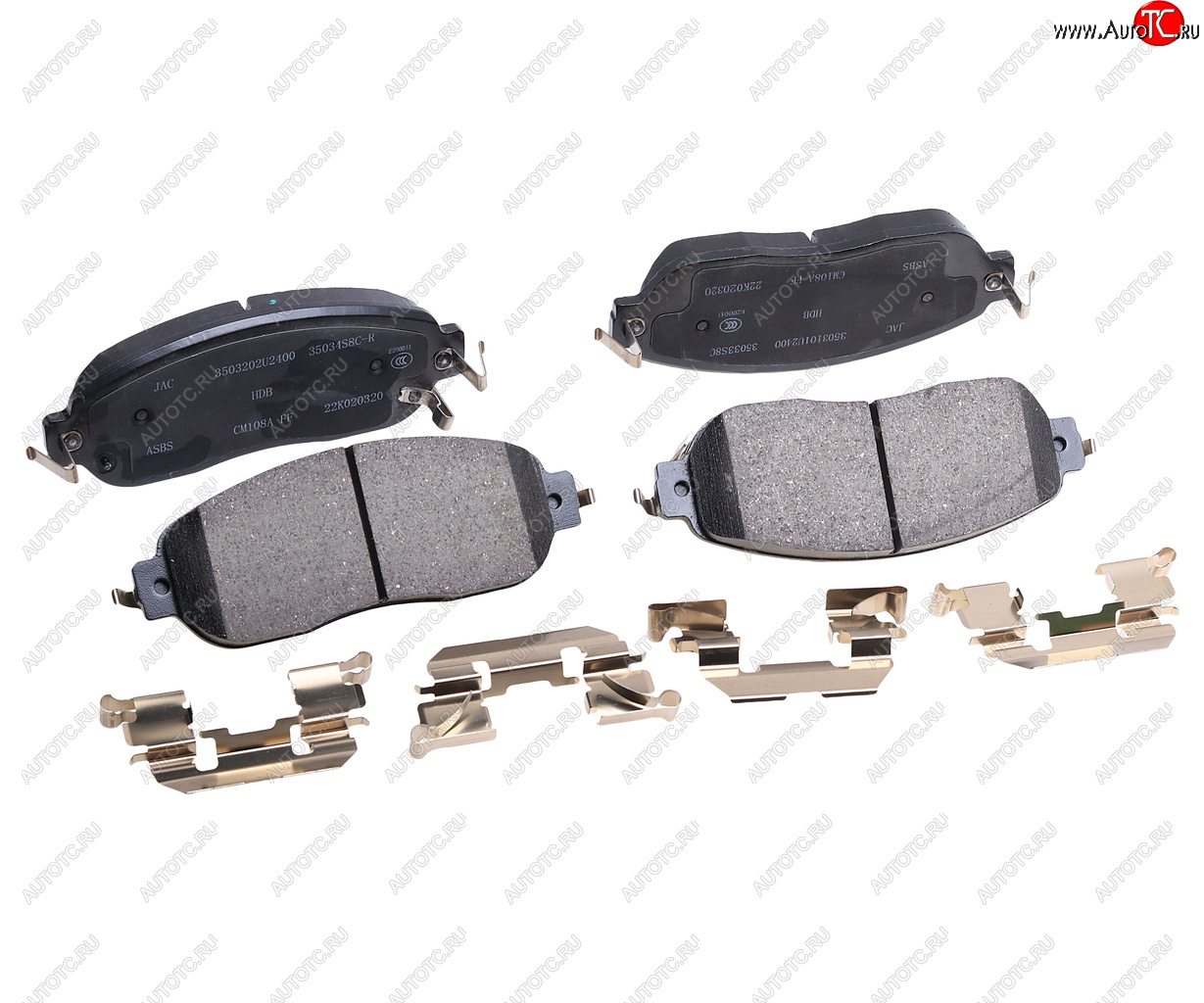 11 099 р. Колодки тормозные JAC JS6 передние (4шт.) OE JAC 3503100u2400-f011  с доставкой в г. Воронеж