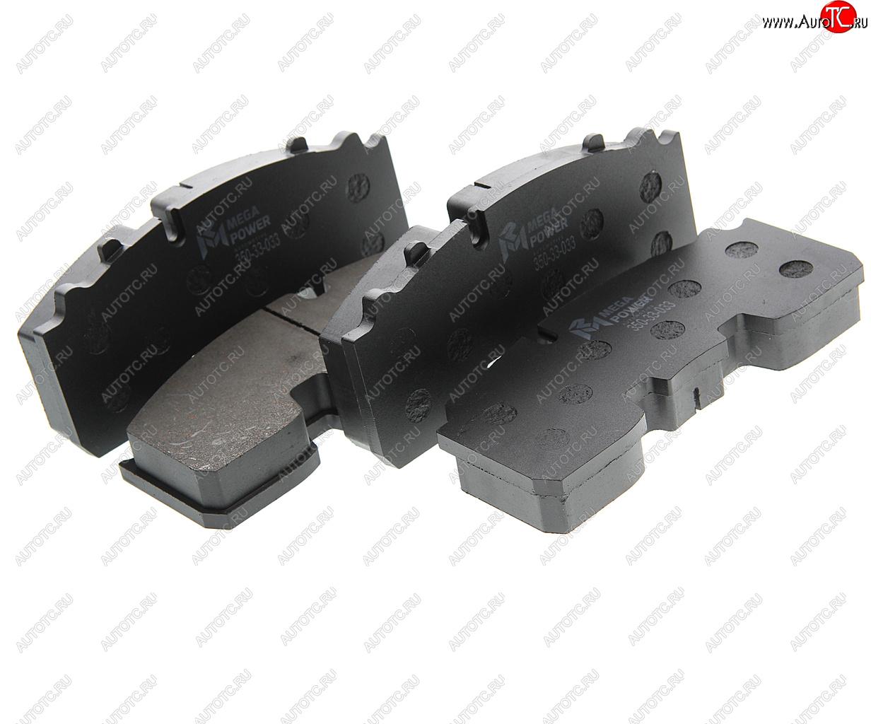 3 899 р. Колодки тормозные BPW дисковые (с выточкой под датчик АБС,KNORR SB3745) (211x93x30)(4шт.) MEGAPOWER MEGAPOWER 350-33-033  с доставкой в г. Воронеж