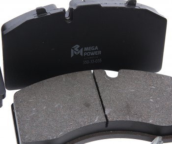 4 549 р. Колодки тормозные MERCEDES SAF дисковые (211x108x30) (4шт.) MEGAPOWER MEGAPOWER 350-33-035  с доставкой в г. Воронеж. Увеличить фотографию 2