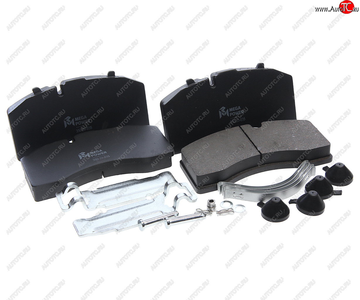 4 549 р. Колодки тормозные MERCEDES SAF дисковые (211x108x30) (4шт.) MEGAPOWER MEGAPOWER 350-33-035  с доставкой в г. Воронеж
