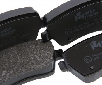 1 159 р. Колодки тормозные NISSAN Micra (03-),Note (E11) (06-) RENAULT Clio (05-) передние (4шт.) MEGAPOWER MEGAPOWER 350-33-108  с доставкой в г. Воронеж. Увеличить фотографию 2